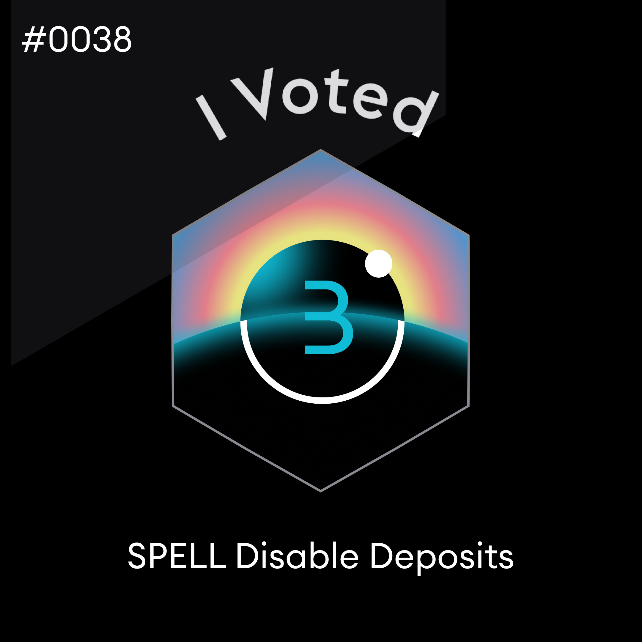 Bancor Snapshot Proposal #0038 - Disable deposits on SPELL POAP image
