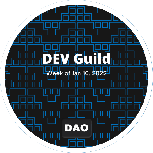 BanklessDAO Dev Guild Weekly Sync 01.10.2022 POAP image
