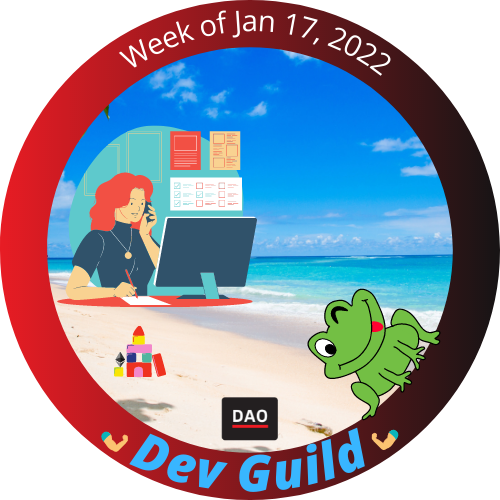 BanklessDAO Dev Guild Weekly Sync 01.17.2022 POAP image