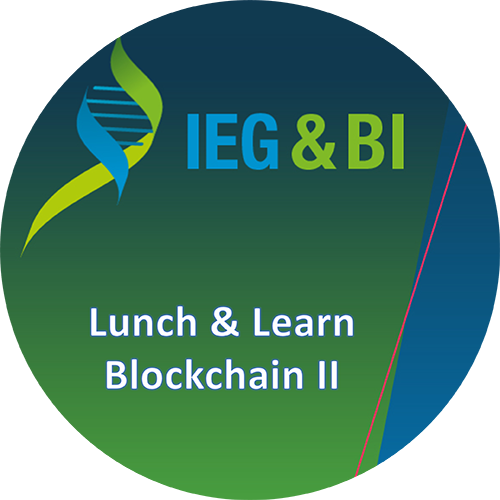 Bayer Integrated Evidence Generation & Business Innovation Lunch & Learn Blockchain II POAP image