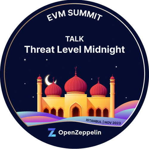 Threat Level Midnight by OpenZeppelin, EVM Summit @ Devconnect 2023 POAP image