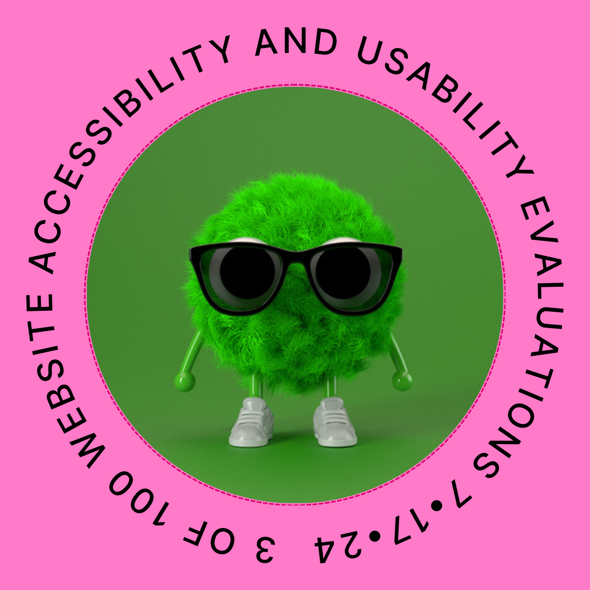 3 of 100 Website Accessibility and Usability Evaluations July 17, 2024 POAP image