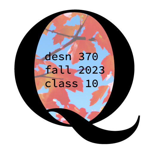 desn 370 fall 2023 class 10 POAP image