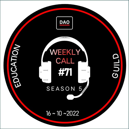 bDAO_Education Guild weekly call  #71 POAP image