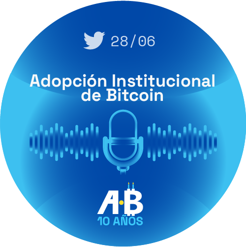 Twitter Space de la ONG Bitcoin Argentina sobre " Adopción Institucional de Bitcoin". POAP image