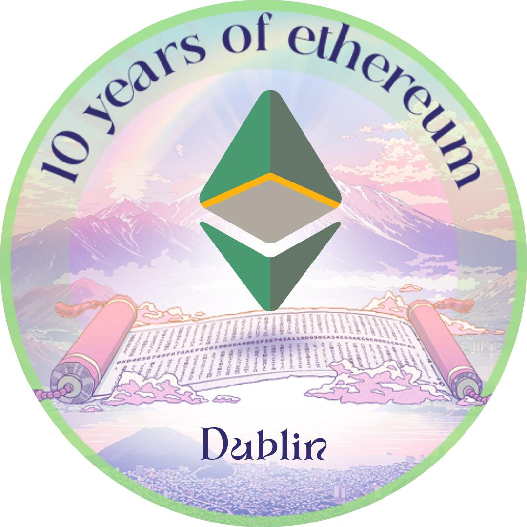 10 years of Ethereum - Dublin POAP image