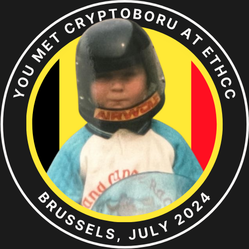 You met CryptoBoru at ETHcc Brussels July 2024 POAP image