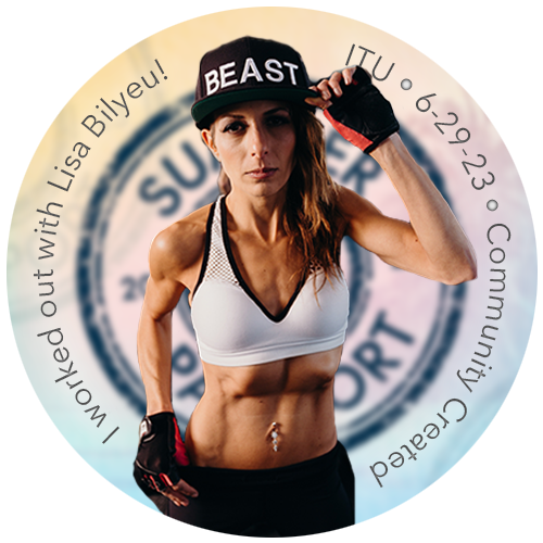 ITU Summer Passport - I Worked Out with Lisa Bilyeu! - Community Created POAP POAP image