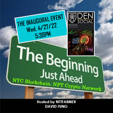 Blockchain NFT Crypto Networking Meetup Inaugural Event 01 POAP image