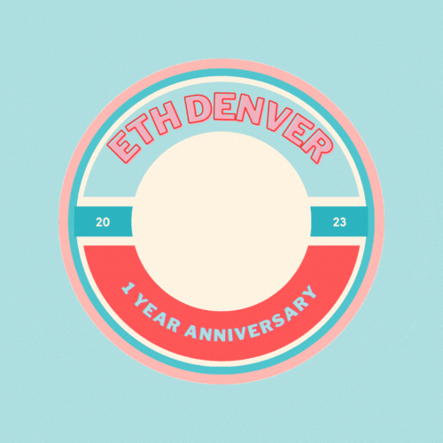 Blu3 turns ONE at ETHDenver! 🦋 POAP image