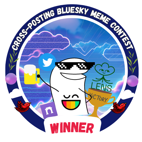 BlueSky Cross Posting Meme Contest - 2023 POAP image