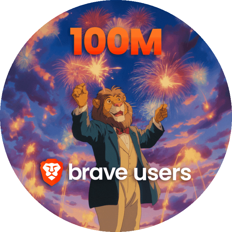Brave Browser’s 100 Million User Milestone POAP image