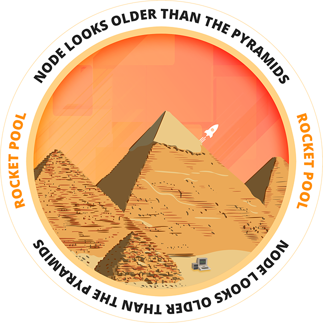 Bring out your nodes - Node looks older than the Pyramids POAP image