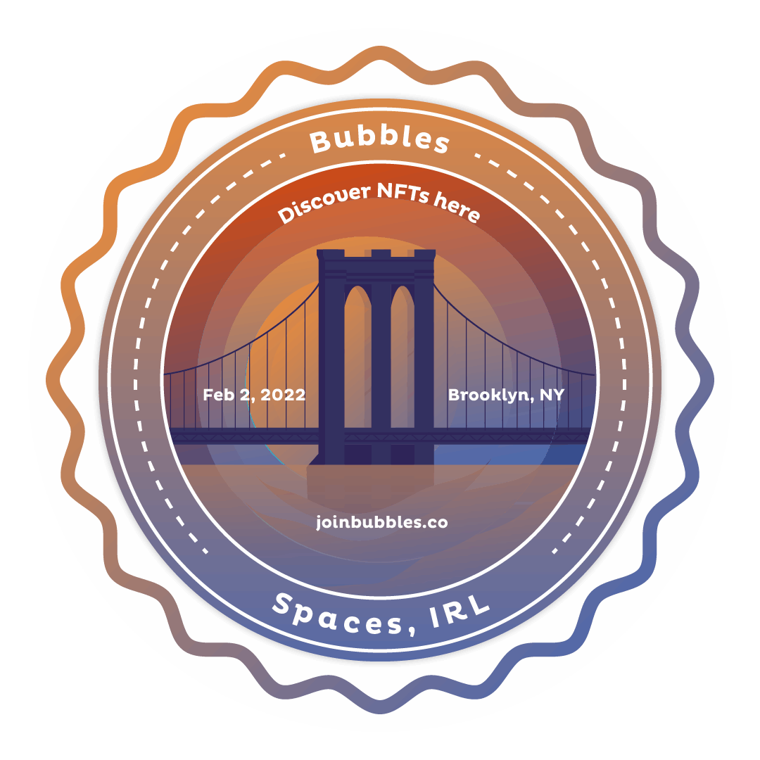 Bubbles @ Spaces, IRL POAP image