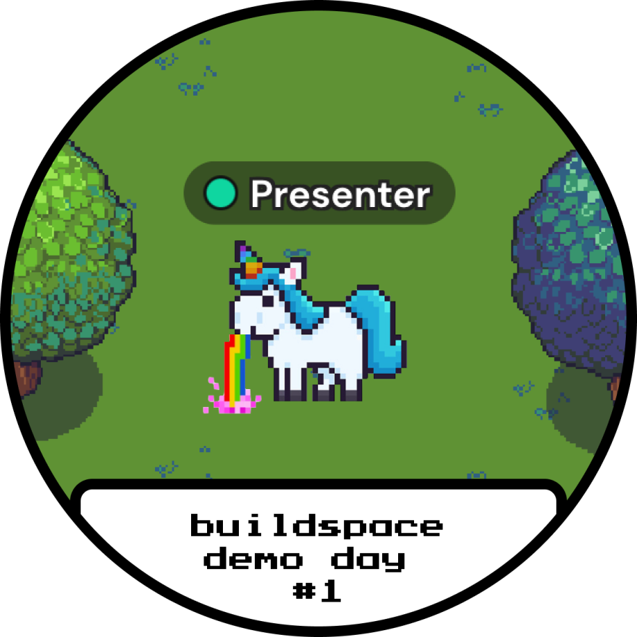 Buildspace Demo Day #1 presenters POAP image
