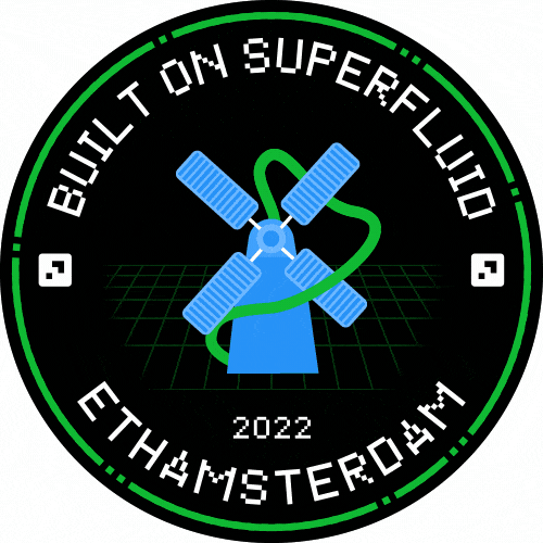 Built on Superfluid: ETHAmsterdam 2022 POAP image