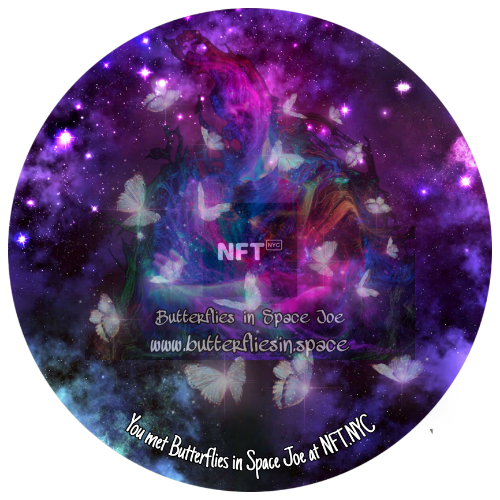 Butterflies in Space Joe at NFT.NYC 2022 POAP image