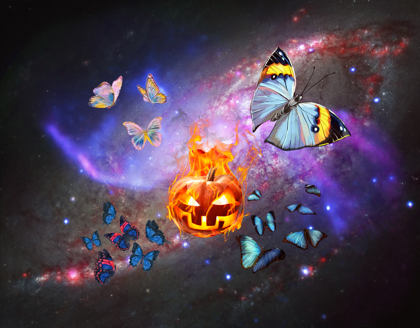 Butterflies In Space Joe Halloween Trick or Treat 2021 POAP image