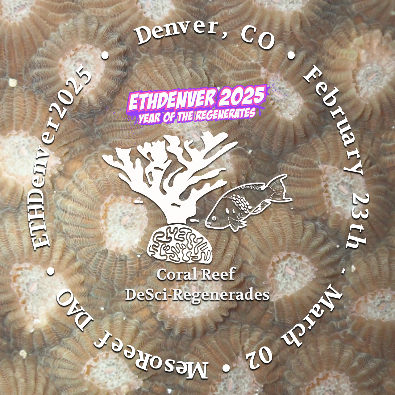 Coral Reef DeSci-Regenerades during ETHDenver 2025 🌊🪸🧬🔬🐠✨ POAP image