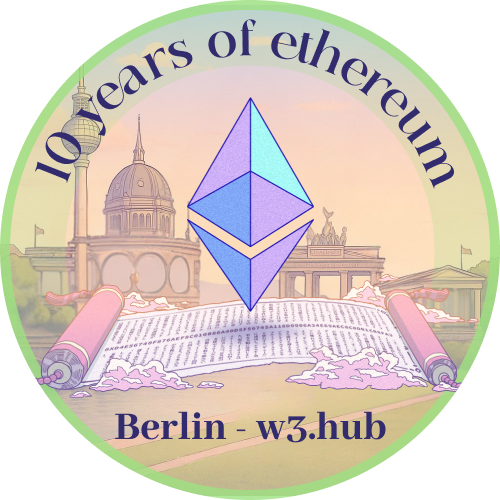 10 years of Ethereum - Berlin (w3.hub) POAP image
