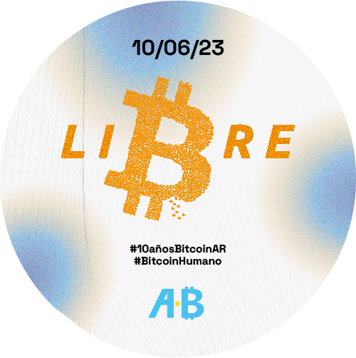 Primera ₿ Humana del mundo | 10 años BitcoinAR POAP image