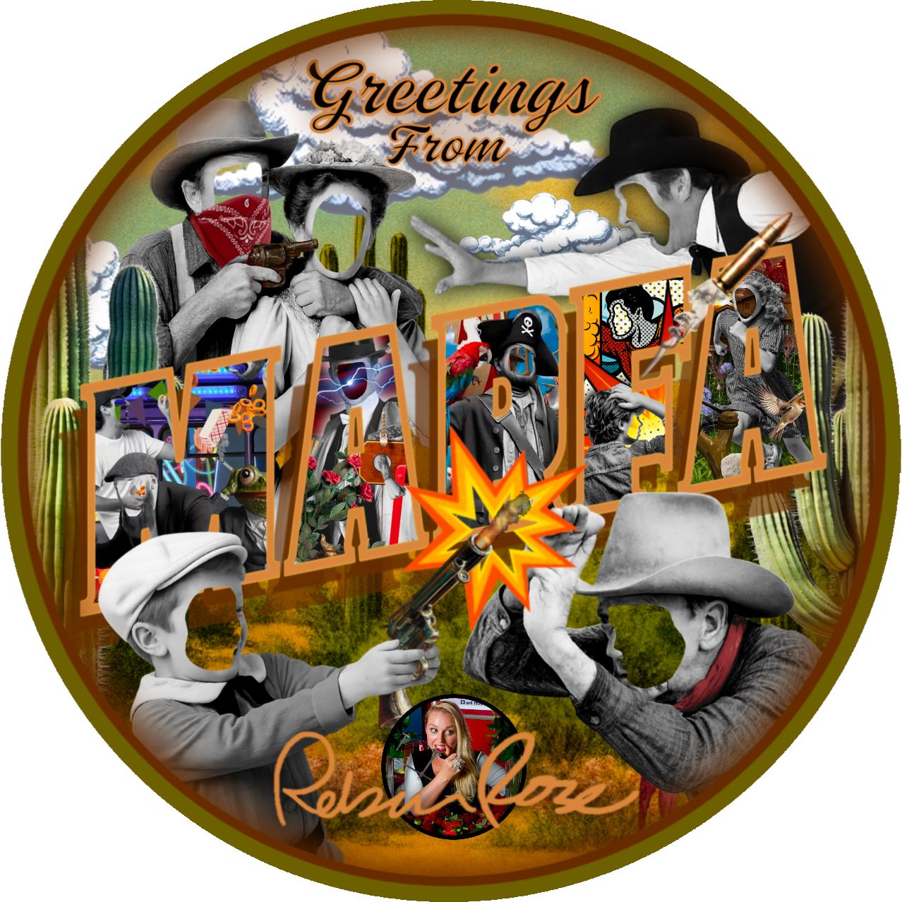 The Outlaw Express - Marfa Art Installation by Rebecca Rose POAP image