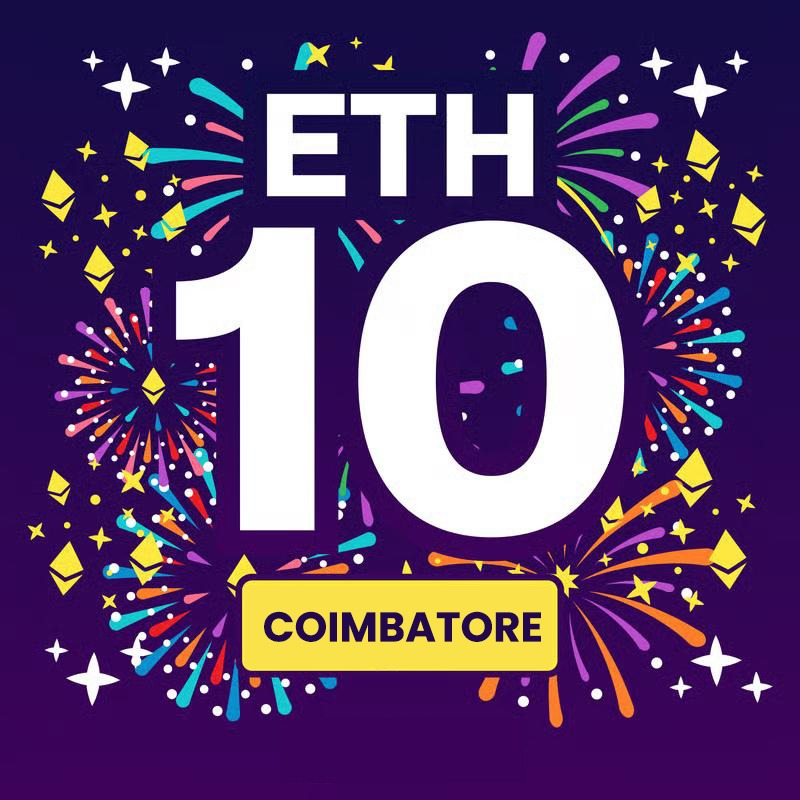 Ethereum 10Y Anniversery @ Coimbatore POAP image