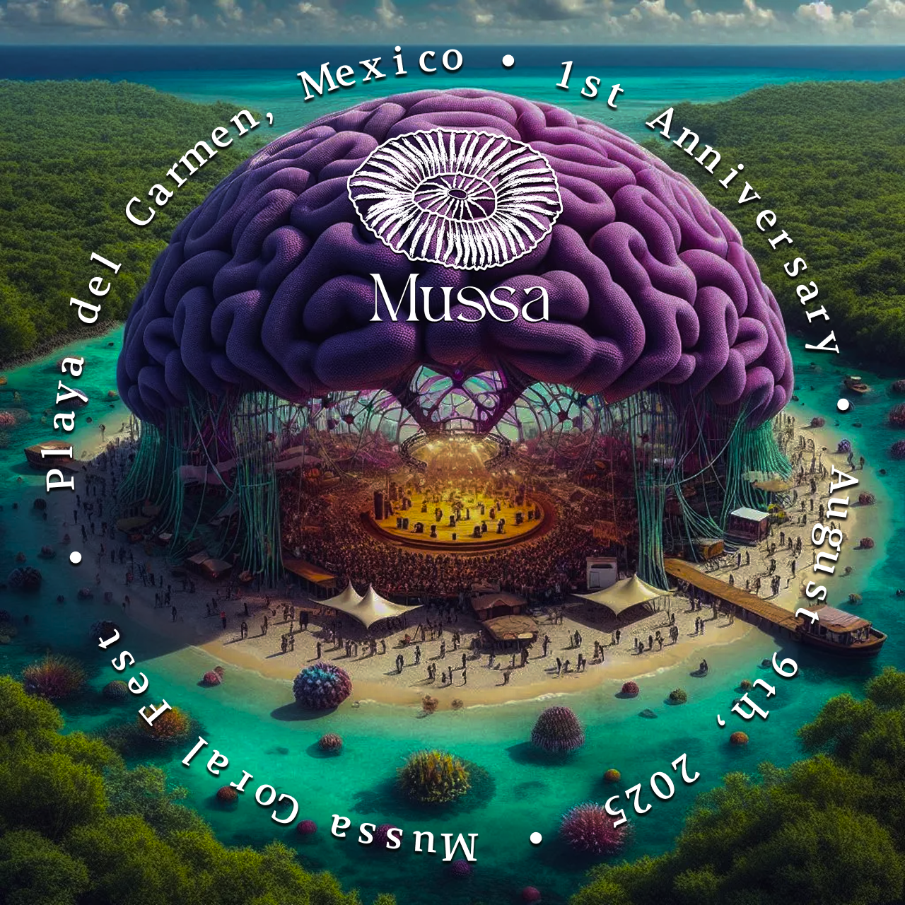 Mussa Coral Fest: 1st Year Anniversary! 🌊🏖️🪸🐠🎶✨ POAP image