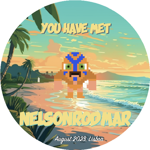 You have met NelsonRodMar in August 2023 (IRL) POAP image