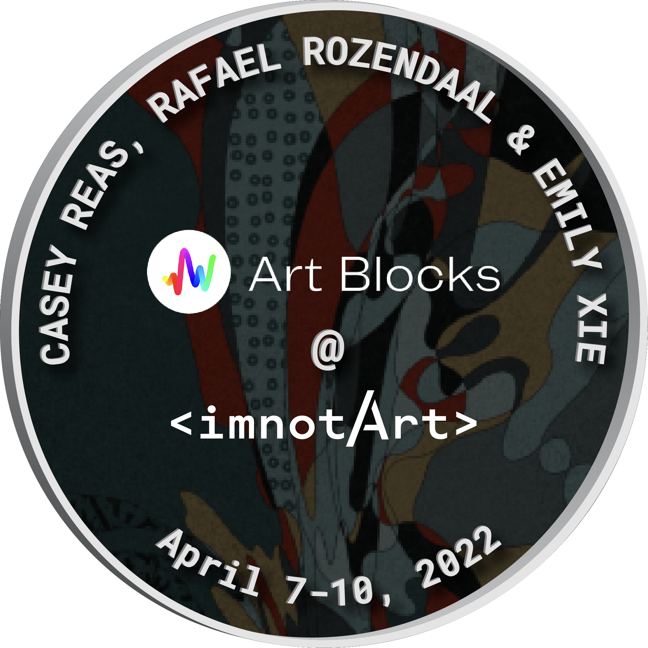 Casey Reas, Rafael Rozendaal & Emily Xie @ imnotArt Chicago POAP image