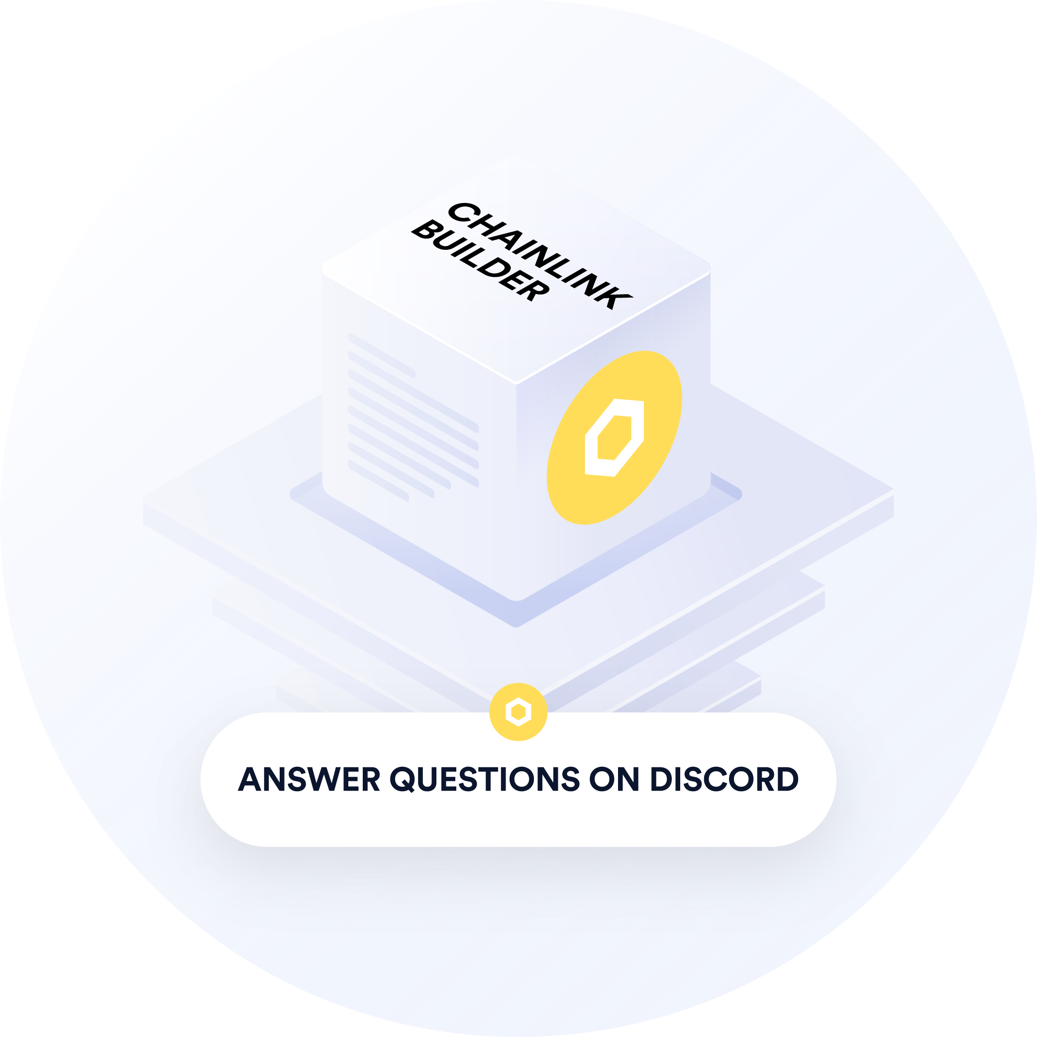 Chainlink Builder: Answer questions on Discord POAP image