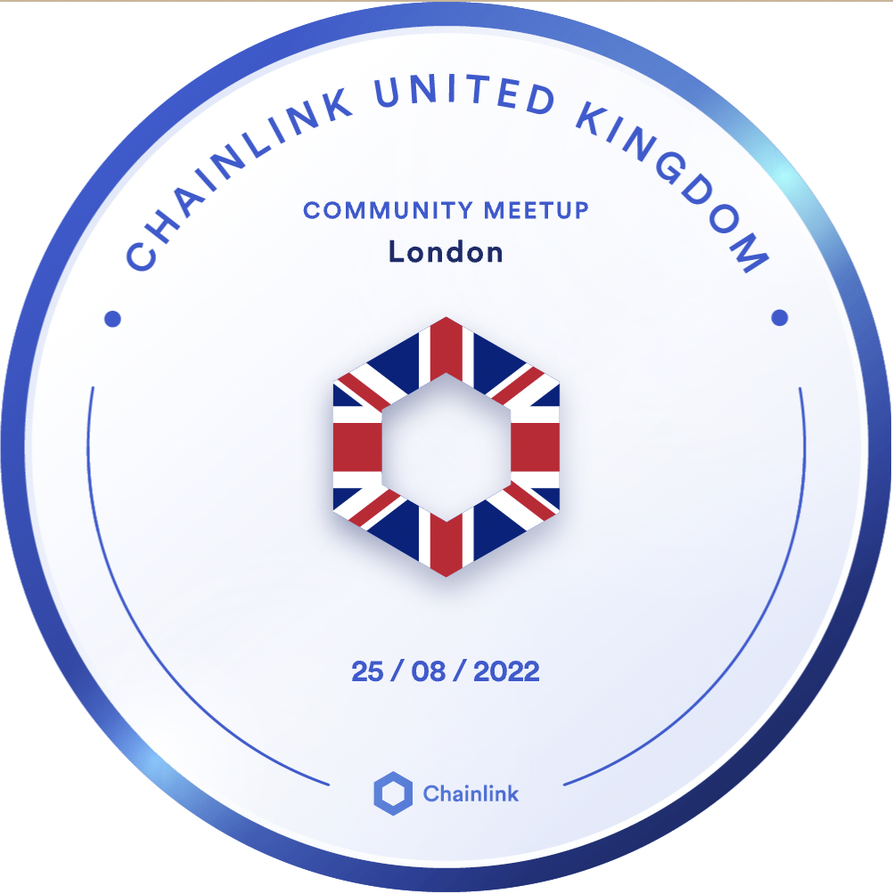 Chainlink meetup in London - 25 August 2022 POAP image