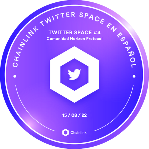 Chainlink Twitter Space en Español #4 | Comunidad Horizon Protocol POAP image