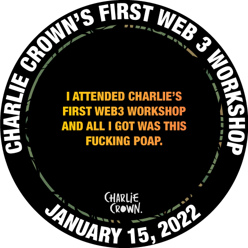 Charlie's Web3 Workshop #1 POAP image