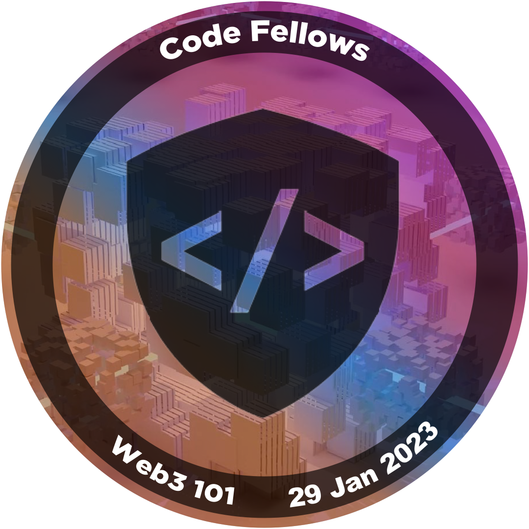 Code Fellows Web3 101 — Jan 2023 POAP image