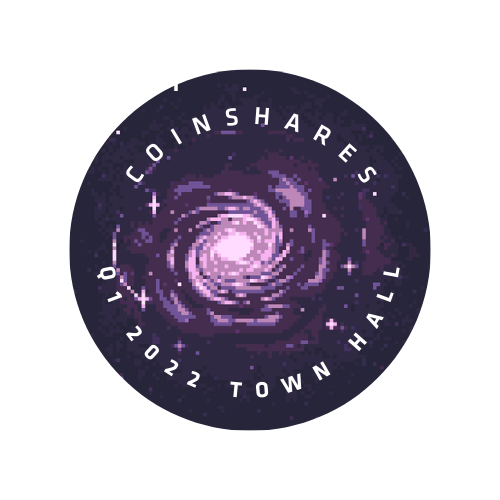 CoinShares Q1 2022 Town Hall POAP image