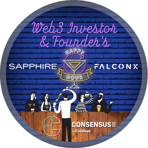 Consensus Investor and Founder's Happy Hour by Sapphire and FalconX POAP image