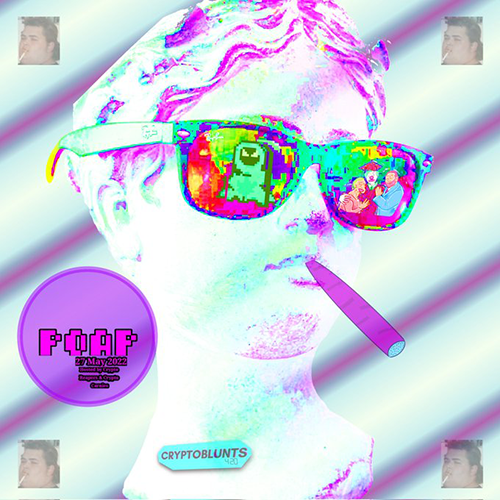 Crypto Carnies and CryptoReapers get high AF with CRYPTOBLUNTS 420 in Spaces POAP image