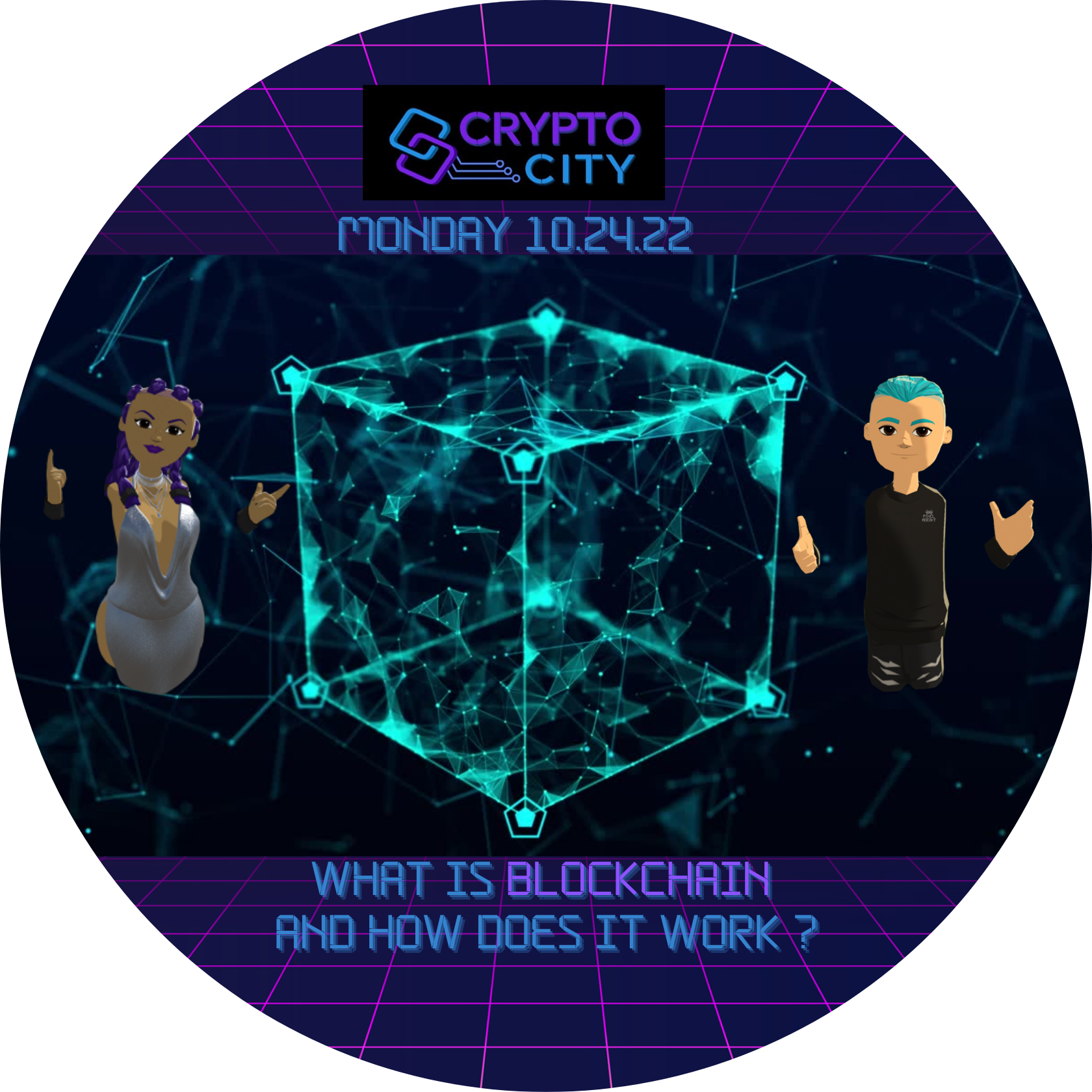 Crypto City 10.24.22 Episode 2 What is a Blockchain and How Does it Work POAP image