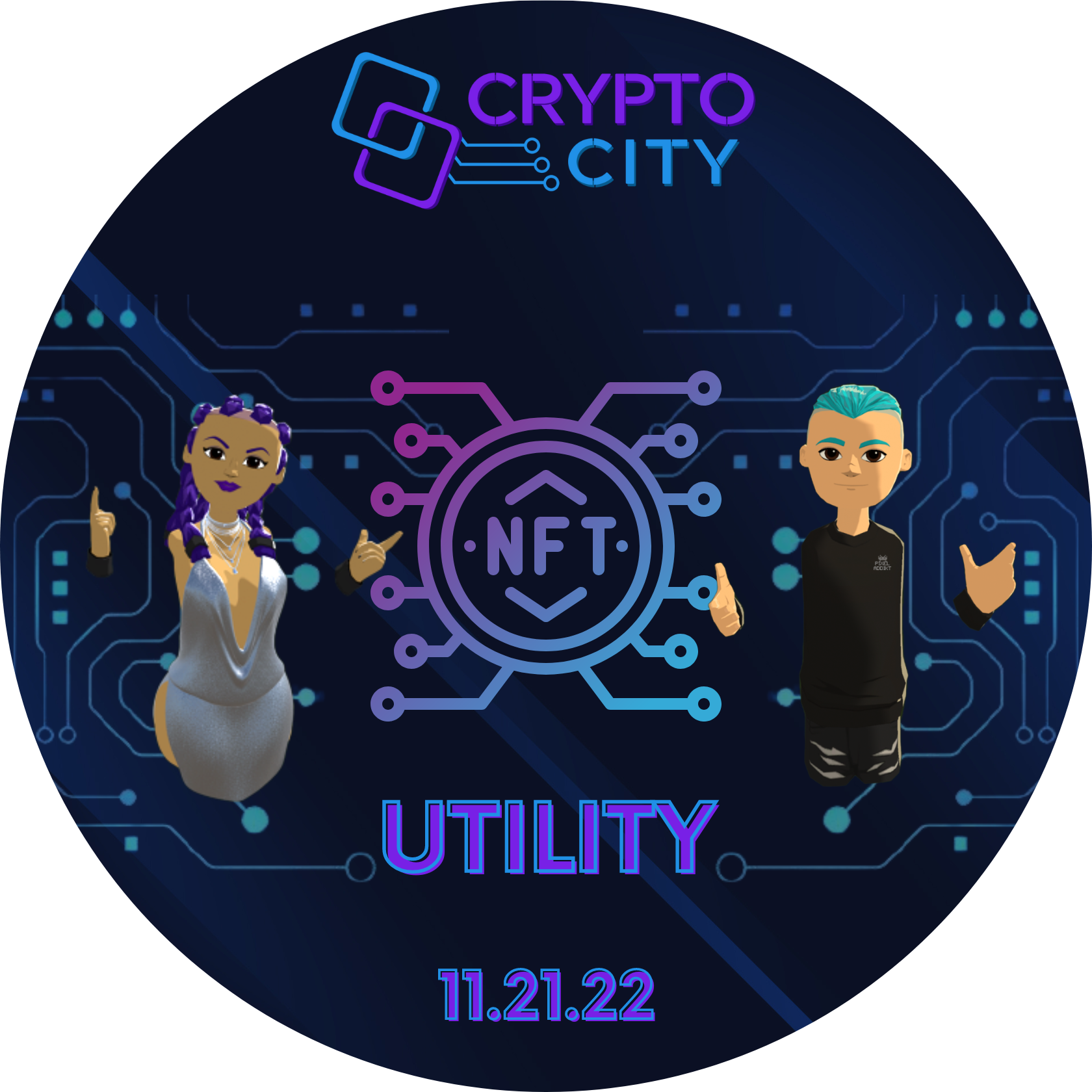 Crypto City 11.21.22 Episode 6 NFT Utility POAP image