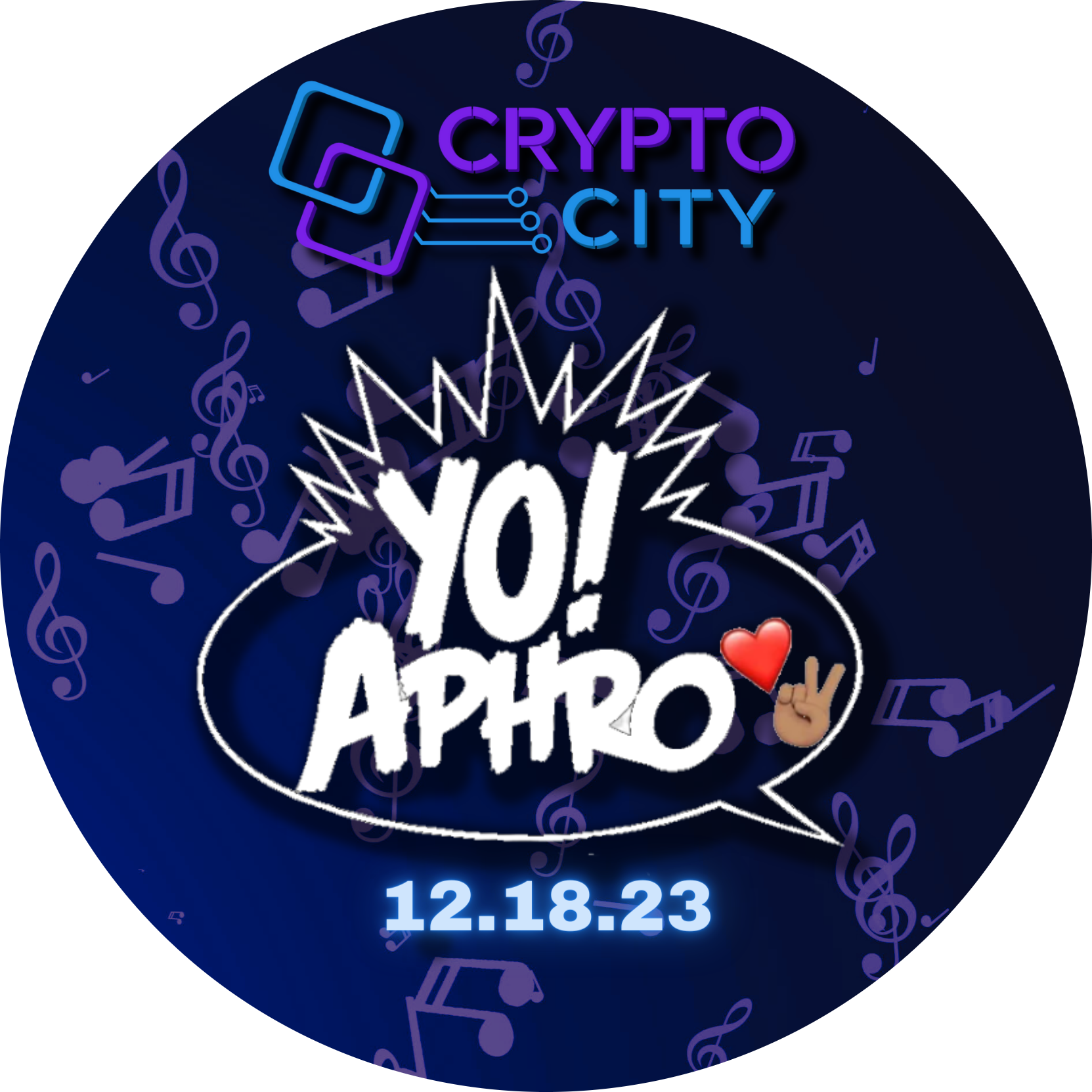 Crypto City 12.18.23 Episode 49 Yo! Aphro POAP image