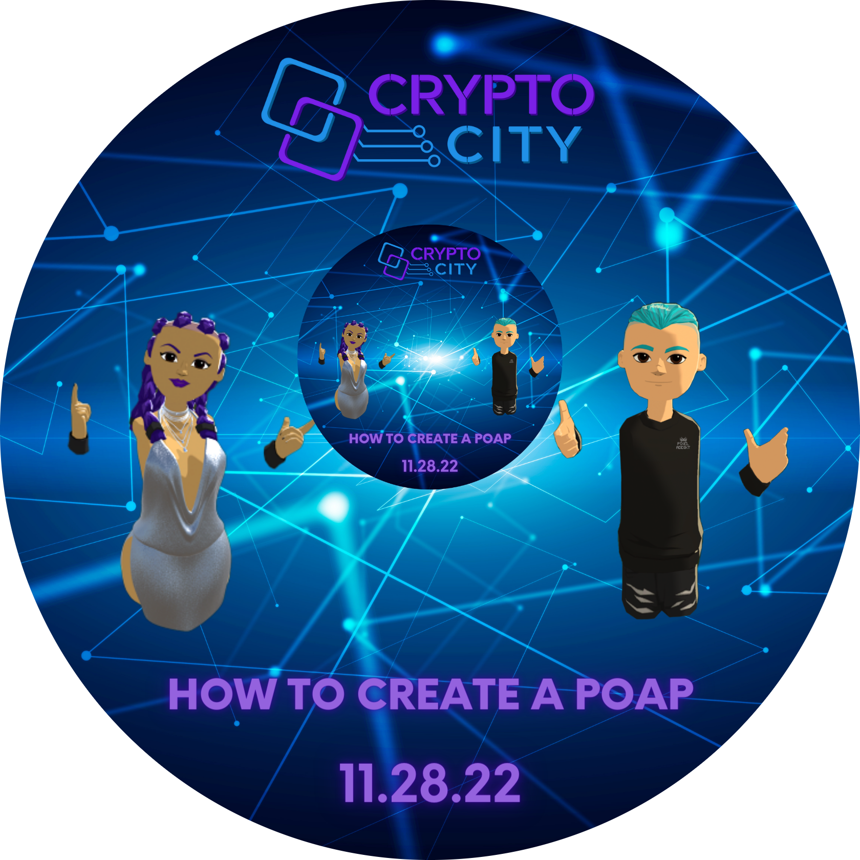 Crypto City Episode 7 Creating a POAP 11.28.22 POAP image