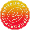 Crypto Musica Donuts "Orange Crush" pieza V POAP image