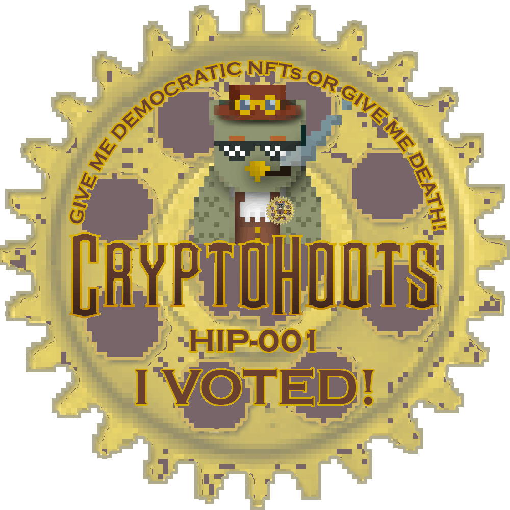 CryptoHoots HIP-001 Voter POAP image