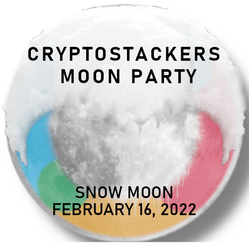 CryptoStackers Moon Party - February 2022 POAP image