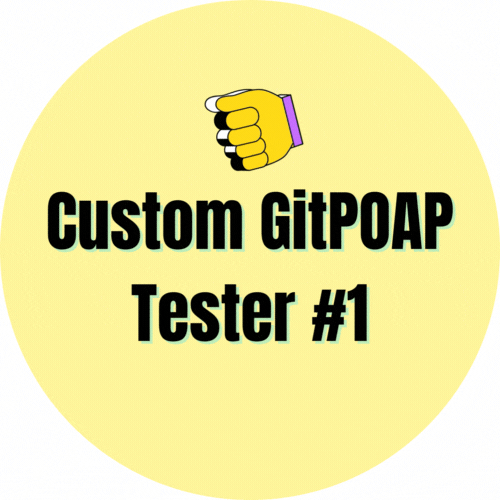 Custom GitPOAP Tester #1 POAP image