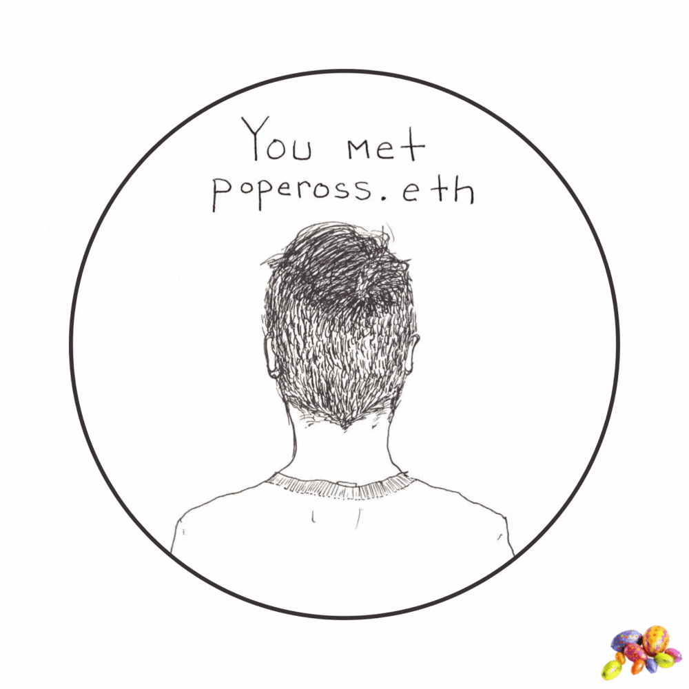 You met popeross.eth at ETHDenver 2023 POAP image