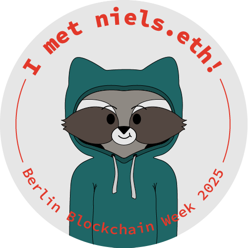 I met niels.eth at Berlin Blockchain Week 2025 POAP image