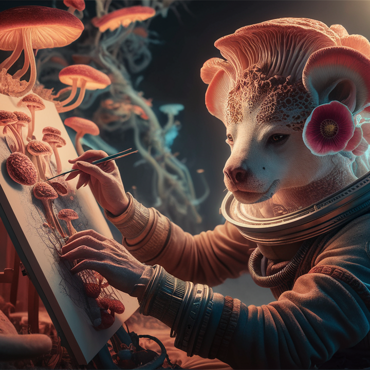 Mushroom Art Lens Contest POAP image