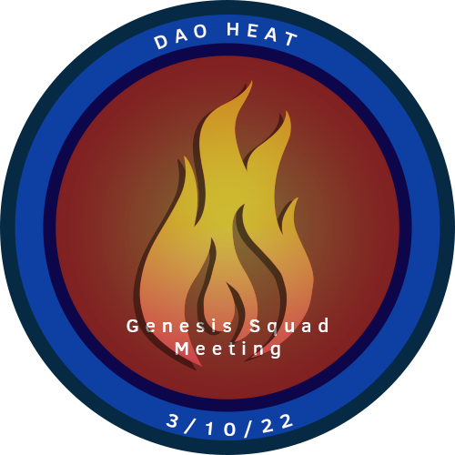 DAO Heat Genesis Squad Call 3_10_22 POAP image